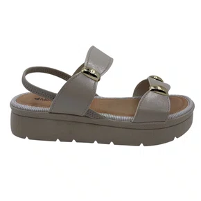 Sandália Flatform Mississipi Calce Fácil Marfim 992