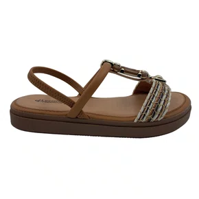 Sandália Flatform Mississipi Calce Fácil Marrom 061