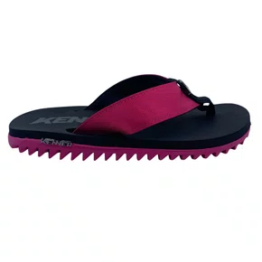 Sandália Kenner Kivah Preta com Tira Rosa