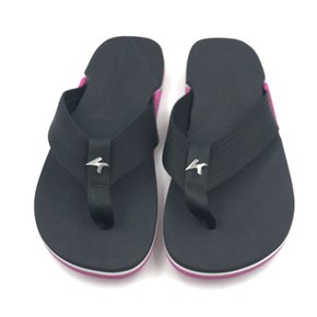 Sandália Kenner NK6 Preta com Sola Rosa