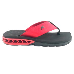 Sandália Kenner Rakka Preta com Vermelho