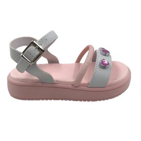 Sandália Kidy Menina Papete com Brinde Branca 4400006