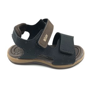 Sandália Kidy Menino Bebê Anatômica Preta 11027