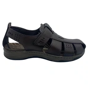 Sandália Masculina Pegada Couro Marrom 132255