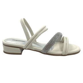 Sandália Mississipi Calce Fácil Salto Baixo Off White 423
