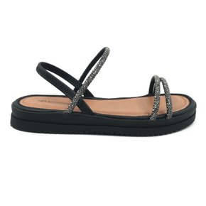 Sandália Mississipi Flatform Calce Fácil Preta 715