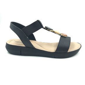 Sandália Modare Calce Fácil com Detalhe Preta 7199103