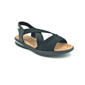 Sandália Papete Comfortflex Preta Amortecedor 2166402