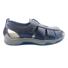 Sandália Pegada Masculina Couro Marrom 132256