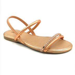 Sandália Pink Cats Rose com Strass 3902