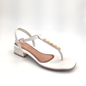 Sandália Ramarim Branca Salto Baixo 2148204