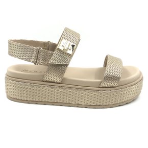 Sandália Ramarim Papete Flatform Dourada 2443206