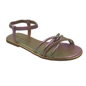 Sandália Ramarim Rasteira Furta-Cor Strass 2322202