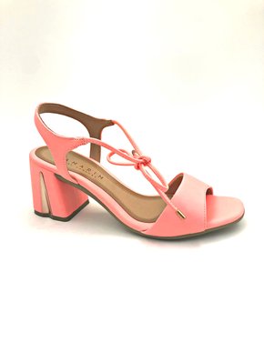 Sandália Ramarim Rosa Salto Grosso Amarração 2032202