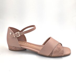 Sandália Ramarim Salto Baixo Amêndoa 2126204