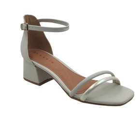 Sandália Ramarim Salto Bloco Off White 2330201