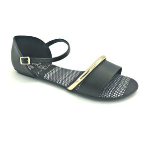 Sandália Rasteira Beira Rio Preta 82371305