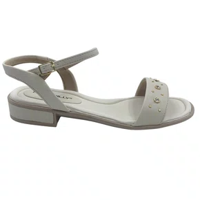 Sandália Salto Baixo Piccadilly Conforto Off White 590073