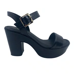 Sandália Salto Bloco Meia Pata Bebecê Preta 5118188