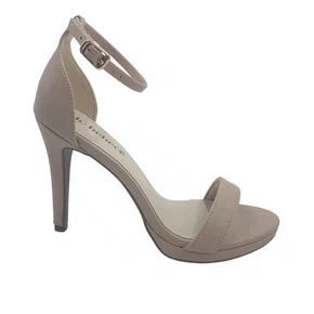 Sandália Social Salto Alto Fino Bebecê Bege 7821204