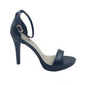 Sandália Social Salto Alto Fino Bebecê Preta 7821204