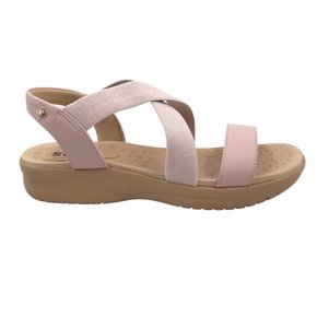 Sandália Softli Anabela Calce Fácil Rosa 1000910096