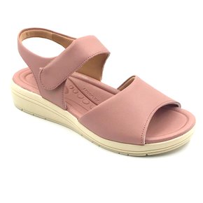 Sandália Usaflex Anabela Arcoflex Rosê 0501