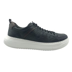 Sapatênis Democrata Couro Ultra Light Preto 526101