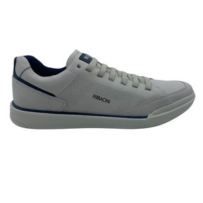 Sapatênis Ferracini Couro Elástico Star Off White 1062