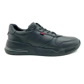 Sapatênis Ferracini Sneakers Couro Preto 7551