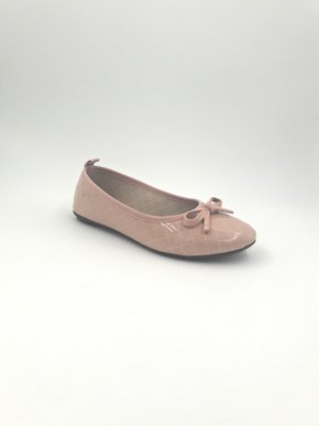 Sapatilha Menina Molekinha Verniz Rosa Com Laço.