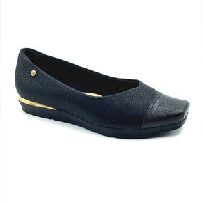 Sapatilha Piccadilly Maxi Palmilha Terapêutica Preta 147180