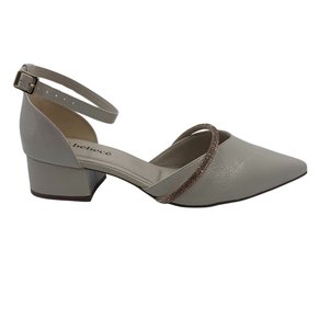 Sapato Bebecê Scarpin com Brilho Bege 3628089