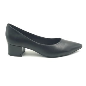 Sapato Beira Rio Bico Fino Salto Bloco Preto 4182200