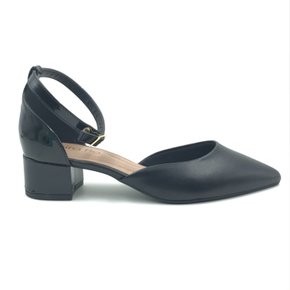 Sapato Beira Rio Bico Fino Salto Bloco Preto 4182204