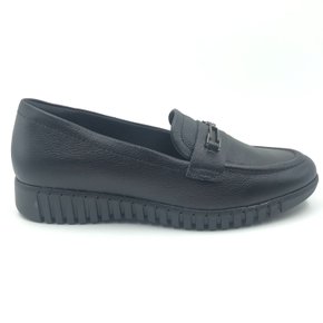 Sapato Comfortflex Mocassim Couro Preto 2476302