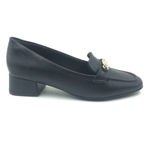 Sapato Comfortflex Mocassim Salto Baixo Preto 2495304