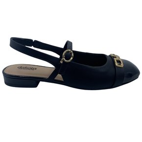 Sapato Dakota Slingback com Detalhe Preto 0071