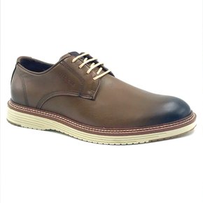 Sapato Ferracini Casual Couro Marrom Cadarço 4645