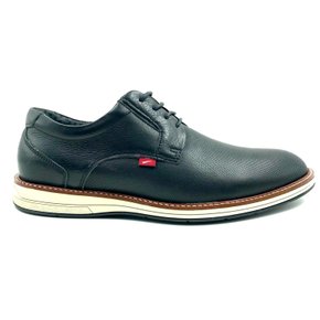Sapato Ferracini Casual Couro Preto 6152