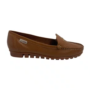 Sapato Mocassim Feminino Bottero em Couro Caramelo 354007