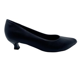 Sapato Piccadilly Scarpin Salto Baixo Preto 740016