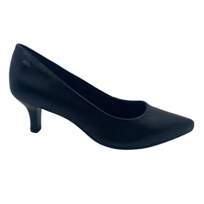 Sapato Scarpin Dakota Couro Salto Baixo Preto 9381