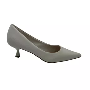 Scarpin Couro Bottero Salto Baixo Off White 377401