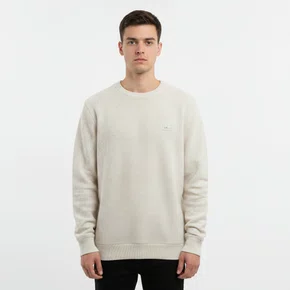 Suéter Tricot Sallo Slim Bege 0006