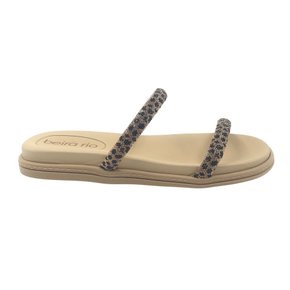 Tamanco Beira Rio Papete com Strass Nude 8488105