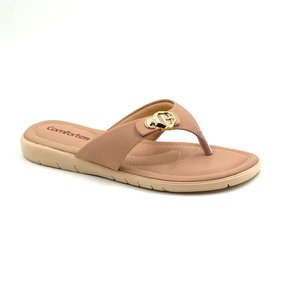 Tamanco Comfortflex Amêndoa com Fivela 2380301