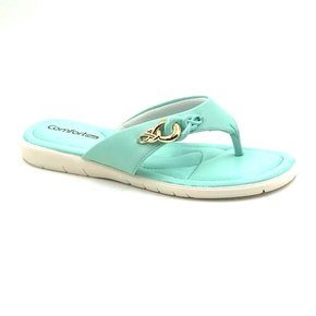 Tamanco Comfortflex Azul Turquesa com Corrente 2380302