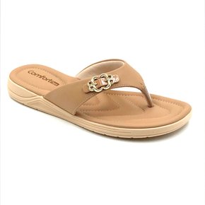 Tamanco Comfortflex com Fivela Bege 2380401