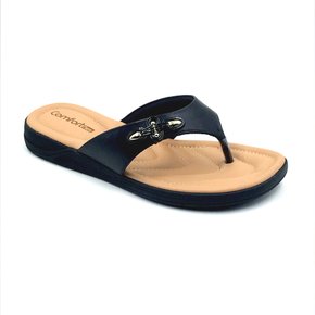 Tamanco Comfortflex com Fivela Preto 2380402